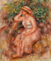 Vrouw dromend - Pierre-Auguste Renoir — weergave van het kunstwerk