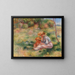 Vrouw en kind in het gras - Pierre-Auguste Renoir — ingelijst kunstwerk aan de muur