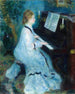 Vrouw bij de piano - Pierre-Auguste Renoir — weergave van het kunstwerk