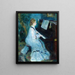 Vrouw bij de piano - Pierre-Auguste Renoir — ingelijst kunstwerk aan de muur