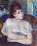 Vrouw in een fauteuil - Pierre-Auguste Renoir — weergave van het kunstwerk