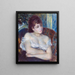 Vrouw in een fauteuil - Pierre-Auguste Renoir — ingelijst kunstwerk aan de muur
