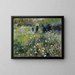 Vrouw met paraplu in een tuin - Pierre-Auguste Renoir — ingelijst kunstwerk aan de muur