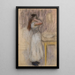 Young woman at her toilette - Pierre-Auguste Renoir — framed artwork on a wall