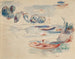 Studie van boten - Pierre-Auguste Renoir — weergave van het kunstwerk