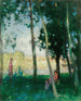 Vrouwen aan de waterkant - Pierre-Eugène Montzin — weergave van het kunstwerk