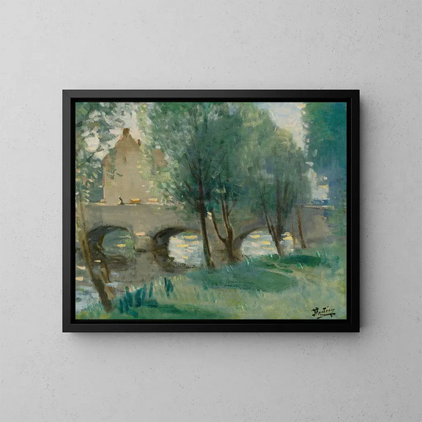 Le Pont - Pierre-Eugène Montzin — ingelijst kunstwerk aan de muur
