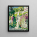 met bloemenpoort - Pierre-Eugène Montzin — ingelijst kunstwerk aan de muur