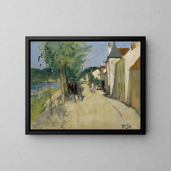 Quai Saint-Mammes - Pierre-Eugène Montzin — ingelijst kunstwerk aan de muur