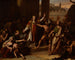 Saint Laurent gemarteld - Pierre-Félix Trézel — weergave van het kunstwerk