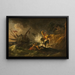 Shipwreck - Pierre-Jacques Volaire — framed artwork on a wall