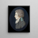 Een zelfportret - Pierre-Louis Bouvier — ingelijst kunstwerk aan de muur