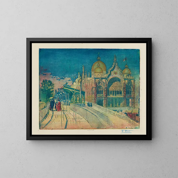 Pavillon de l'Italie - Pierre-Marcel Roy — ingelijst kunstwerk aan de muur