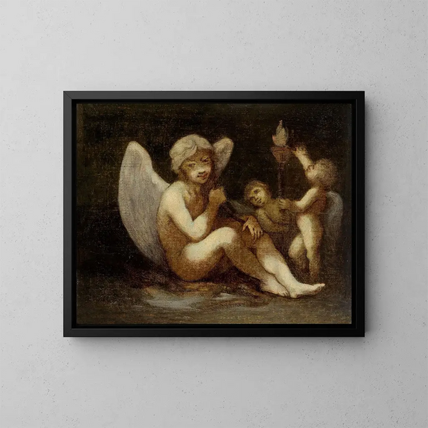 van Het Oorlogsvoorbereidingen of De Bijdragen van de Liefde - Pierre-Paul Prud'hon — ingelijst kunstwerk aan de muur
