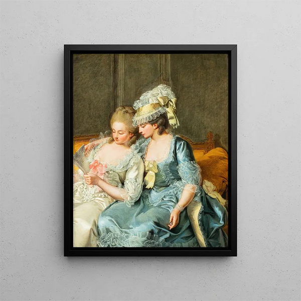 Pierre Alexandre Wille - Two young women reading a Letter.webp