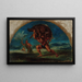 Hercule en de everzwijn van Erymanthe naar Delacroix - Pierre Andrieu — ingelijst kunstwerk aan de muur