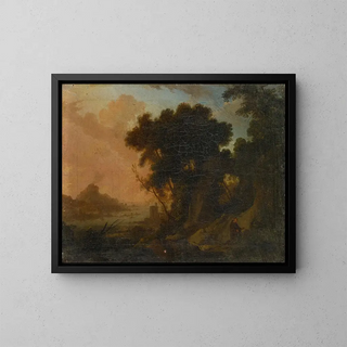Pierre Antoine Patel the younger - Landscape with Hermit.webp