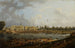 De ballonvaart van Jacques Charles boven het Place de la Concorde in Parijs - Pierre Antoine de Machy — weergave van het kunstwerk