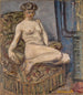 Model in een fauteuil - Pierre Bonnard — weergave van het kunstwerk