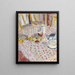 Natuurstudie op een geruite rode tafelkleed - Pierre Bonnard — ingelijst kunstwerk aan de muur