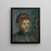 Hoofd van een jonge man met baard - Pierre Bonnard — ingelijst kunstwerk aan de muur