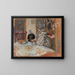 Vrouw en hond aan tafel - Pierre Bonnard — ingelijst kunstwerk aan de muur