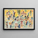 Market scene in the Dutch East Indies - Pierre Jean Apol — framed artwork on a wall