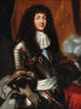 Louis XIV met zwart pruik en harnas - Pierre Mignard — weergave van het kunstwerk