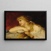 Portrait of a Woman - Pierre Olivier Joseph Coomans — framed artwork on a wall