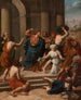 Jezus die de handelaren uit de Tempel verdrijft - Pierre Poisson III — weergave van het kunstwerk