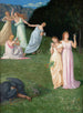 De Dood en de Jonge Meisjes - Pierre Puvis de Chavannes — weergave van het kunstwerk