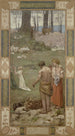Sainte Geneviève enfant en gebed - Pierre Puvis de Chavannes — weergave van het kunstwerk