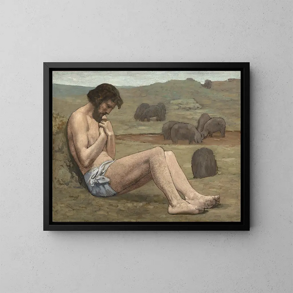 De Verloren Zoon - Pierre Puvis de Chavannes — ingelijst kunstwerk aan de muur