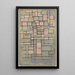 Composition 8 - Piet Mondrian — ingelijst kunstwerk aan de muur