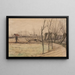 Landscape Painting at Loosduinen - Piet Mondrian — framed artwork on a wall