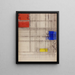 Studie voor een compositie - Piet Mondriaan — ingelijst kunstwerk aan de muur