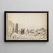 van Het ruïnes in Bodegraven na de brand van juni 1870 - Piet Schipperus — ingelijst kunstwerk aan de muur