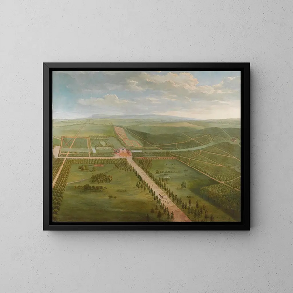 Vue de Tottenham Park, Wiltshire - Pieter Andreas Rysbrack — ingelijst kunstwerk aan de muur