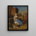 Vegetable seller at Covent Garden - Pieter Angillis — framed artwork on a wall