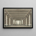 Project voor een theaterdecor van een colonnade met loggia - Pieter Barbiers — ingelijst kunstwerk aan de muur