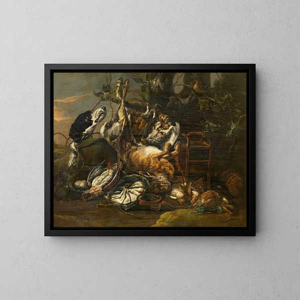 Natuurstudie - Pieter Boel — ingelijst kunstwerk aan de muur