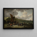 La Plage de Scheveningen avec pêcheur revenant - Pieter Bout — ingelijst kunstwerk aan de muur