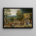 De Christus die het kruis draagt - Pieter Brueghel de Jonge — ingelijst kunstwerk aan de muur