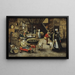 Het bezoek op de boerderij - Pieter Brueghel de Jonge — ingelijst kunstwerk aan de muur