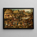 Spreuken - Pieter Brueghel de Jonge — ingelijst kunstwerk aan de muur