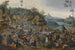 La Kermesse de Saint Georges avec la danse autour du mât de mai - Pieter Brueghel le Jeune — weergave van het kunstwerk