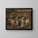 Het Bruiloftfeest in de open lucht - Pieter Brueghel de Jonge — ingelijst kunstwerk aan de muur