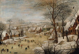 Pieter Brueghel The Younger - Winter Landscape with Skaters and a Bird Trap.webp