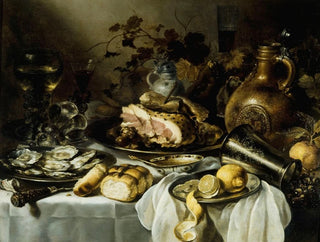 Pieter Claesz - Still life with ham.webp