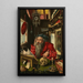 Sint Jeroen in zijn studie - Pieter Coecke van Aelst — ingelijst kunstwerk aan de muur